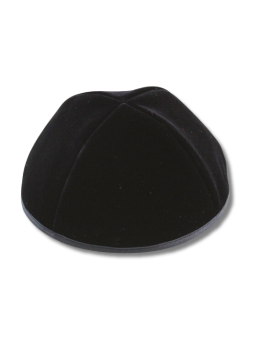 Kipa terciopelo negro mofet talla 8, 4 partes 16378