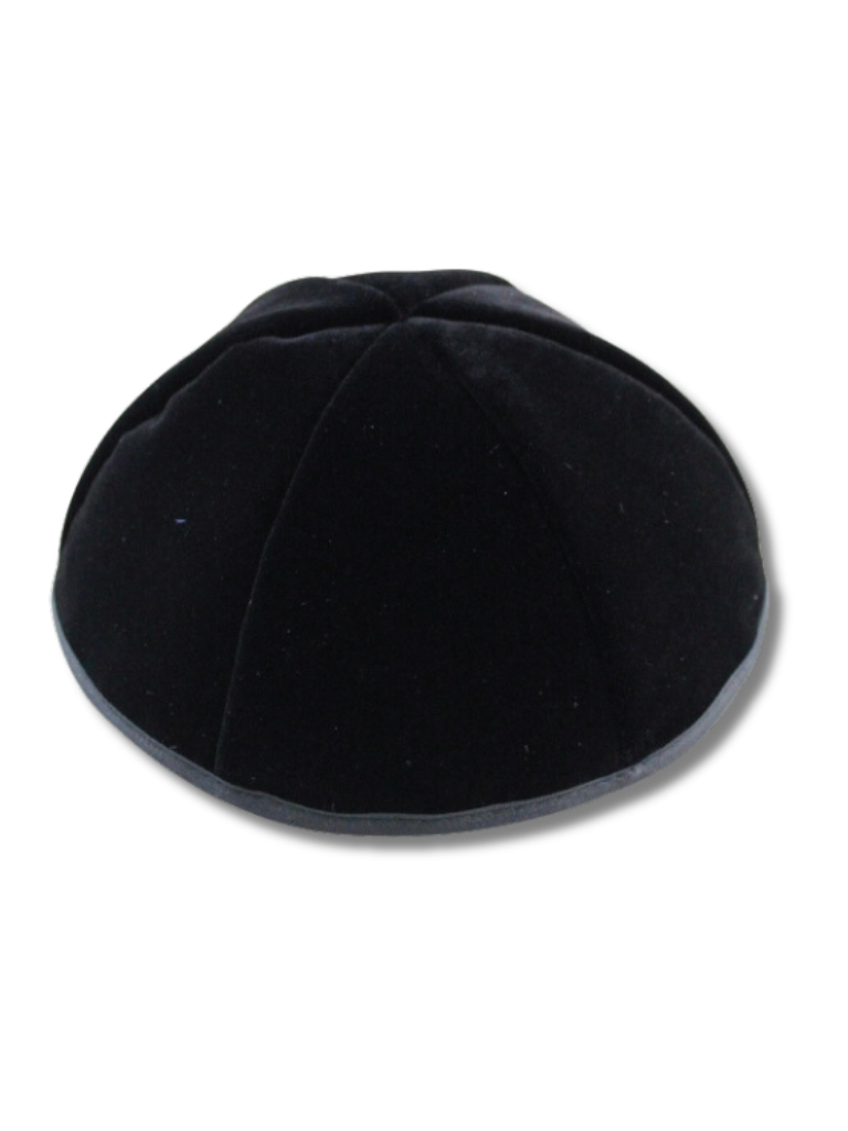 Kipa terciopelo negro mofet talla 7, 4 partes 16384
