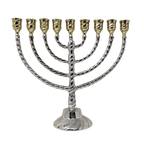 Janukia 9 brazos trenzada de pewter contenedores de bronce para vasos 16720