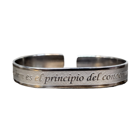 Pulsera Proverbios 1:7 acero 96748