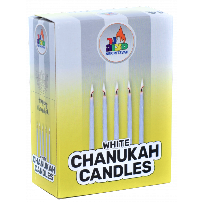 Velas Januka blancas 28006