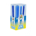 Velas Januka medianas blanca y azul 28320