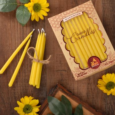 Beeswax Chanukah candles 28350