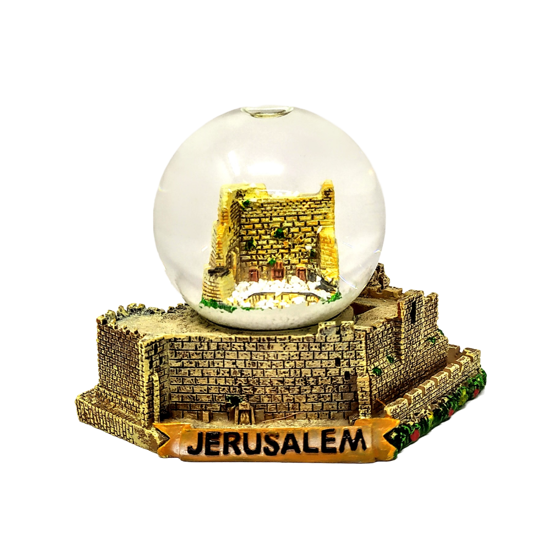 Snow globe girl Jerusalem wall 364602