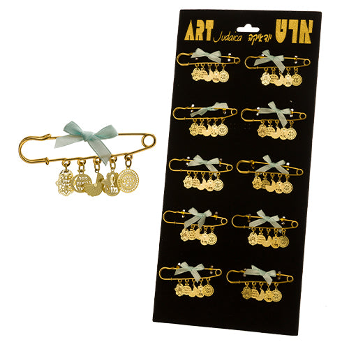 Golden baby boy brooch 43974