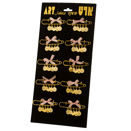 Golden baby girl brooch 44895