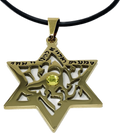 Collar Shema israel de maguen david con brillante 11177