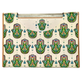 Tarjeta decorada para notas varias hamsa con flores 766493-2