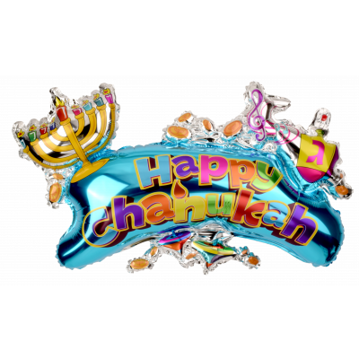 happy chanukah balloon 78255