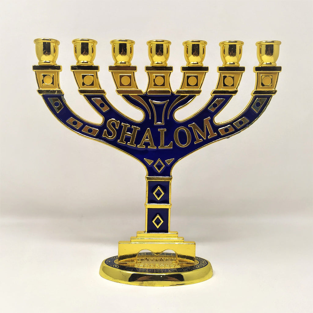 Menora 7 brazos Shalom 13 cm 96133
