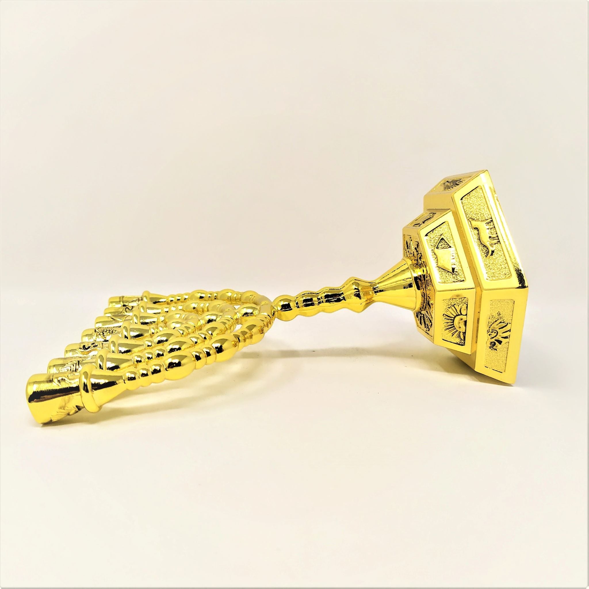 Menora 7 brazos 12 tribus 11 cm Dorado brillante 96136