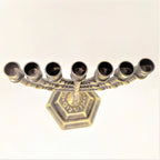 Menora 7 brazos 12 tribus 13 cm Dorado mate 96139