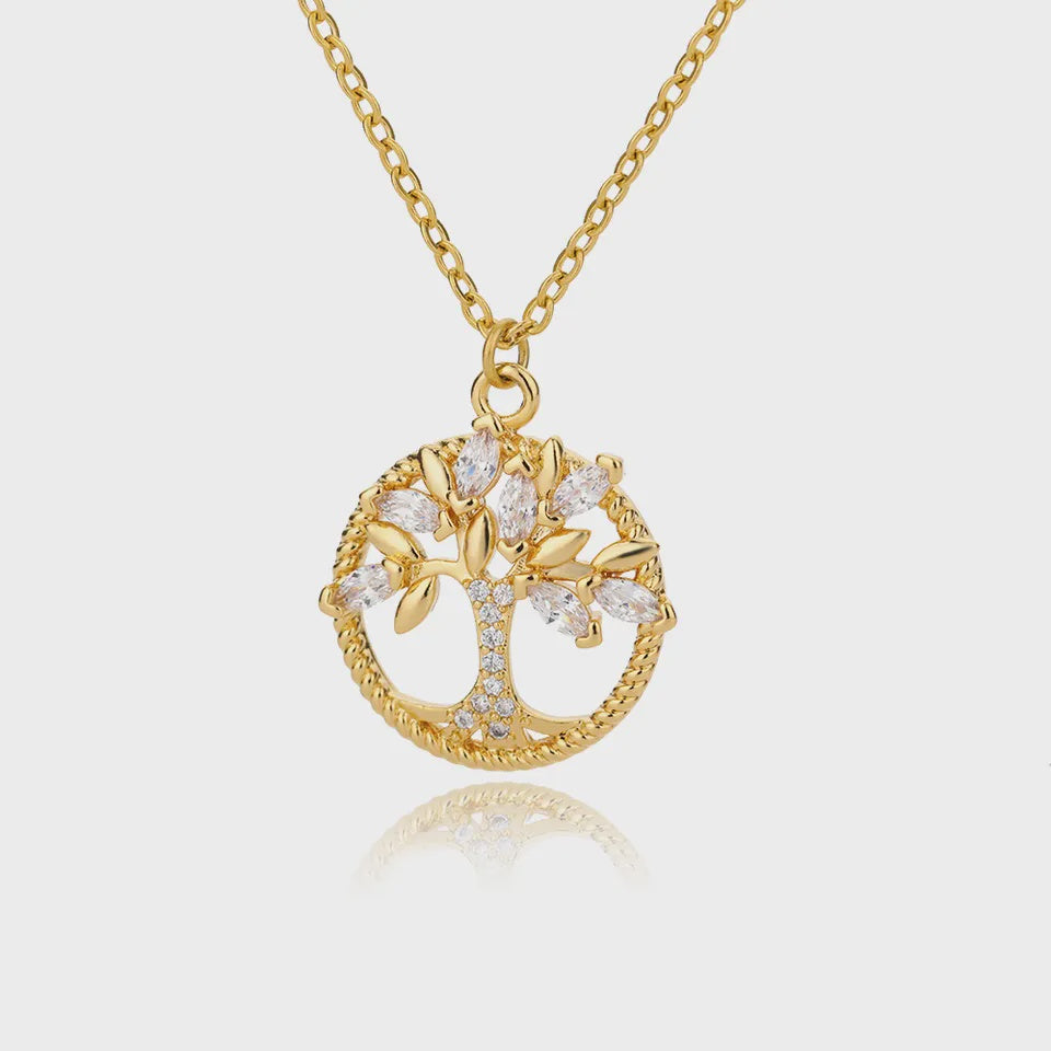 Golden Tree of Life Necklace 11509