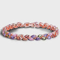 Brazalete con circonitas hojas de árbol 11514