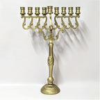 9-branched, jumbo, golden chanukiah for vessels 16710