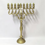 9-branched, jumbo, golden chanukiah for vessels 16710