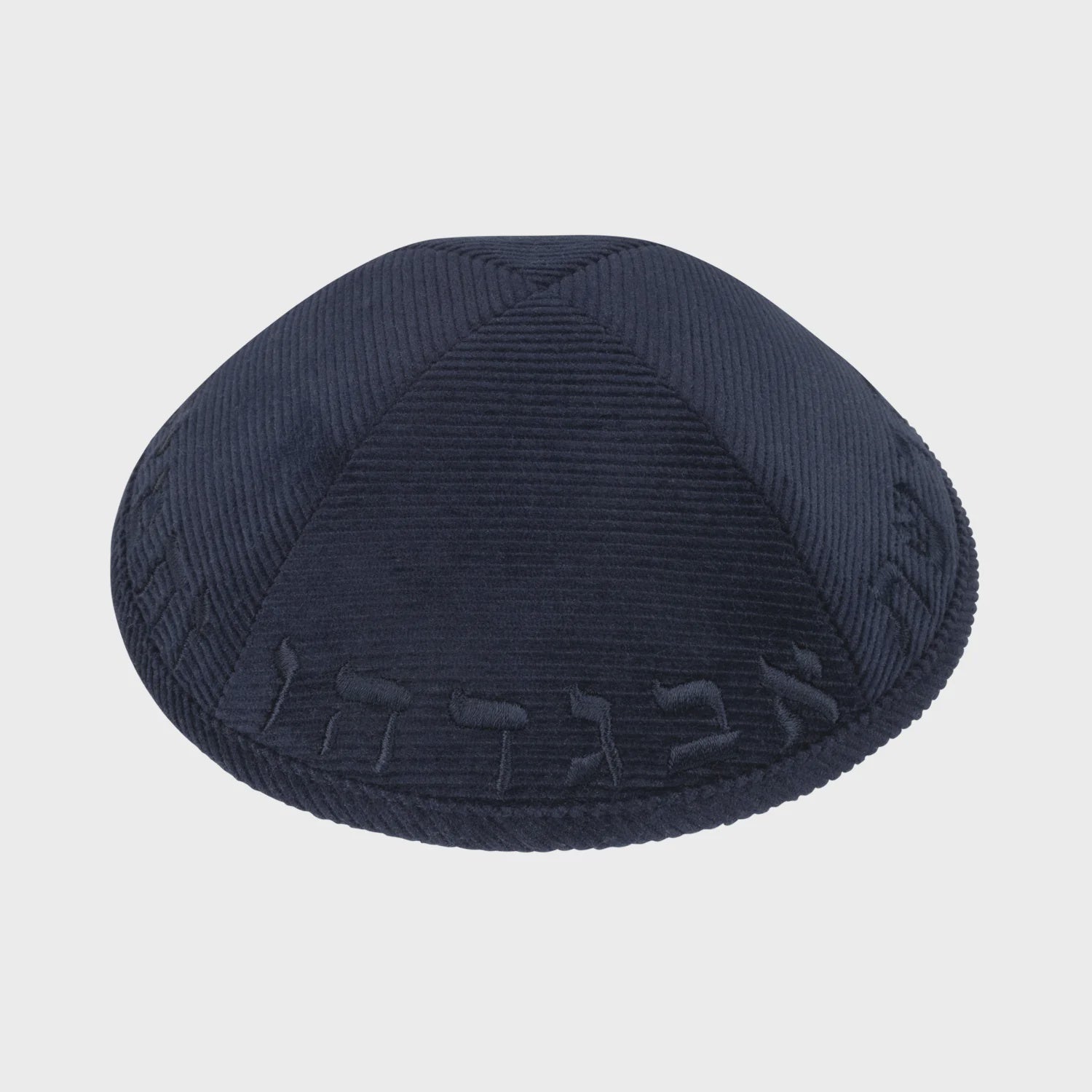 Kipa de pana Alef Bet azul