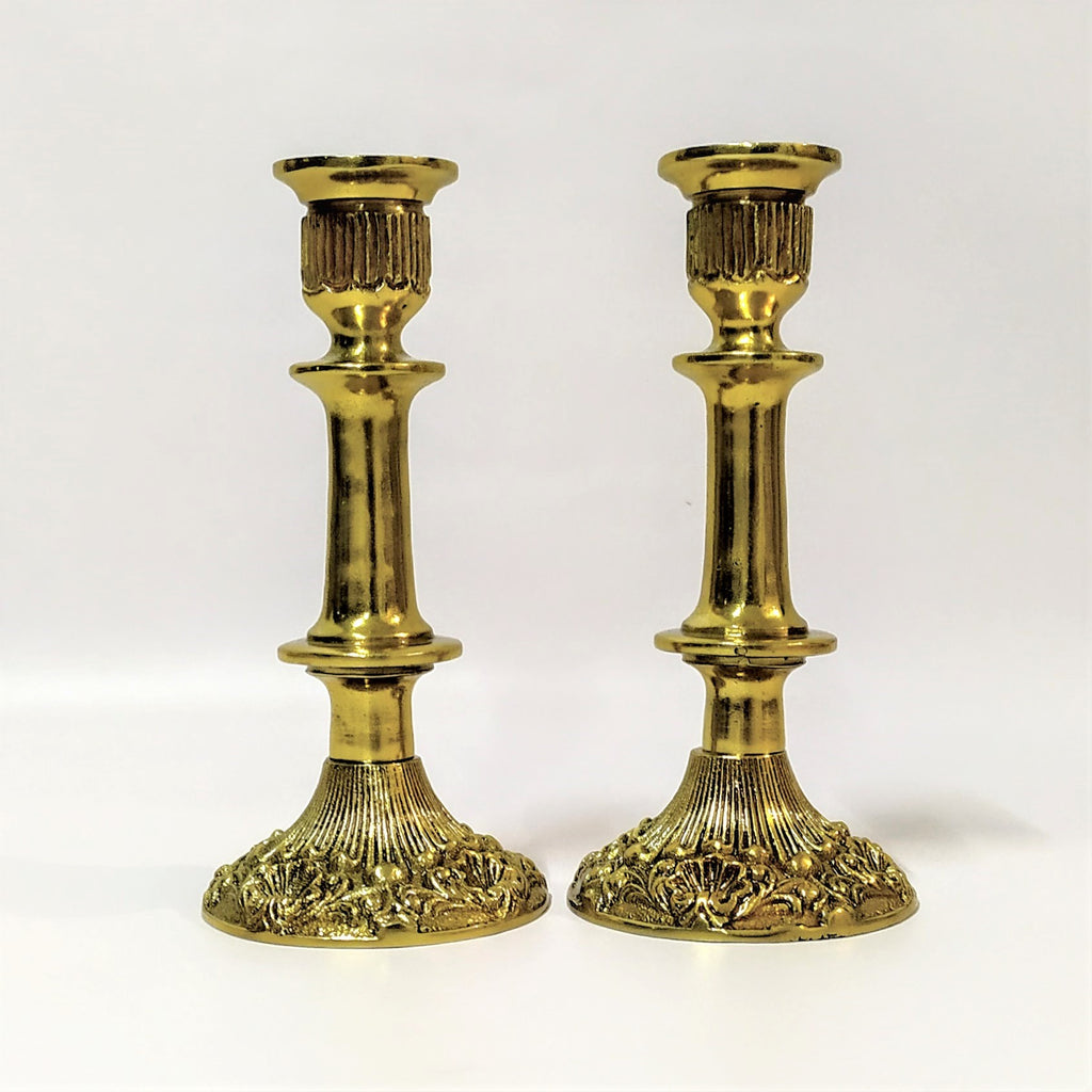 Candelabro Shabat  laca dorada decorado 18808
