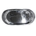 Charola de pewter ovalada lisa 18820