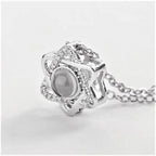 Collar maguen plateado con piedra - Libreria Jerusalem Centro