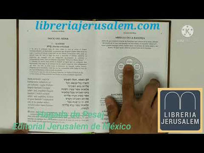 Hagada de Pesaj editorial pasta dura hebreo, español y fonética