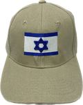 Gorra Beige bandera Israel 3D 11626