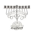 Janukia 9 brazos plateada sencilla para vasos 11235
