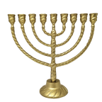 Janukia  9 brazos de pewter trenzada dorada para vasos 16708