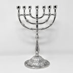 7-branched pewter menorah 17800