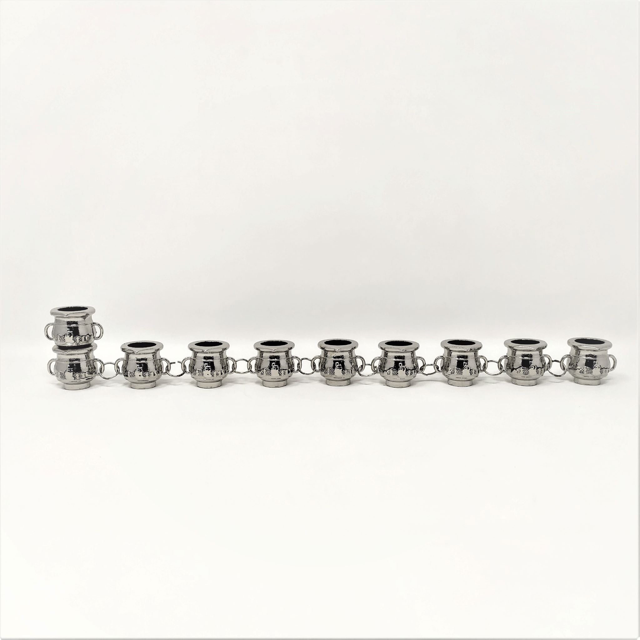 Janukia metálica contenedor plata para vasos 83922