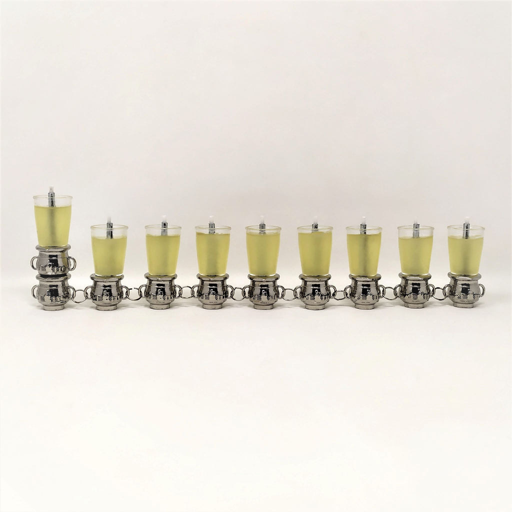 Janukia metálica contenedor plata para vasos 83922