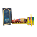 Juego de janukia con impreso para velas 11339