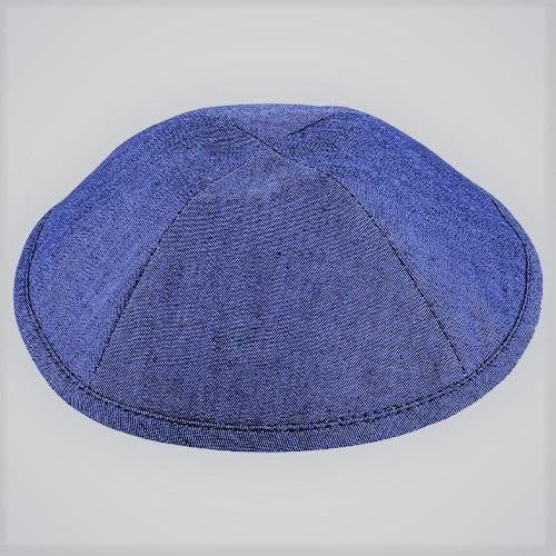 Kipa Mezclilla Azul 19 cm 1886 - Libreria Jerusalem Centro