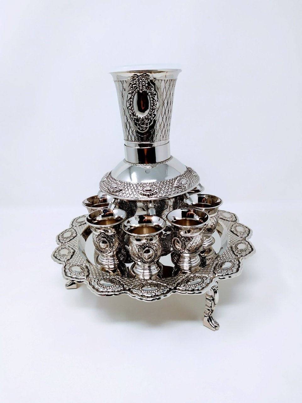 Copa fuente de 8 vasos con patas - Libreria Jerusalem Centro