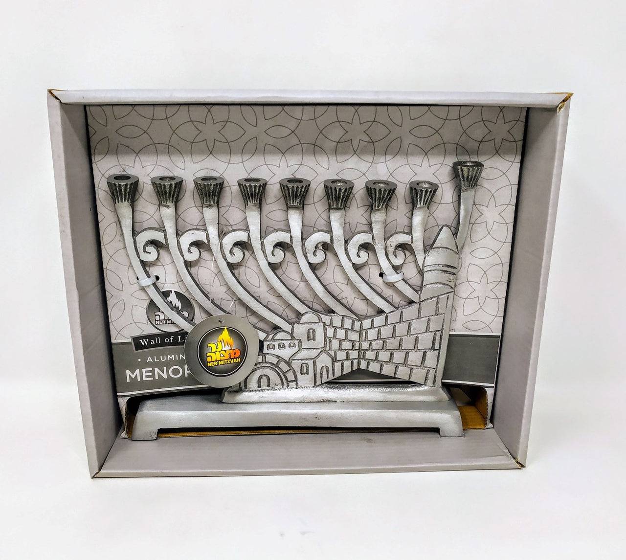 Janukia 9 Brazos Muro De Luces Plateada - Libreria Jerusalem Centro