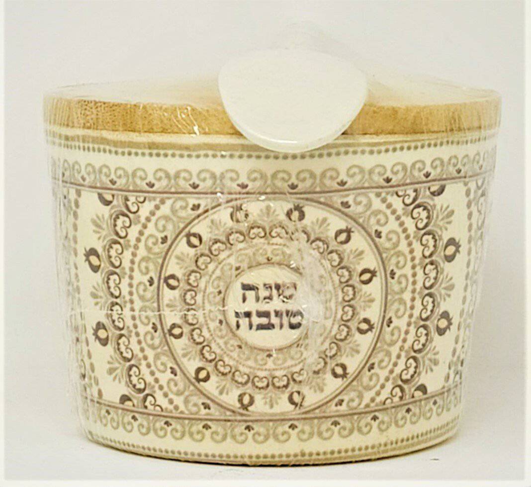 Mielera de bambú color beige granada - Libreria Jerusalem Centro