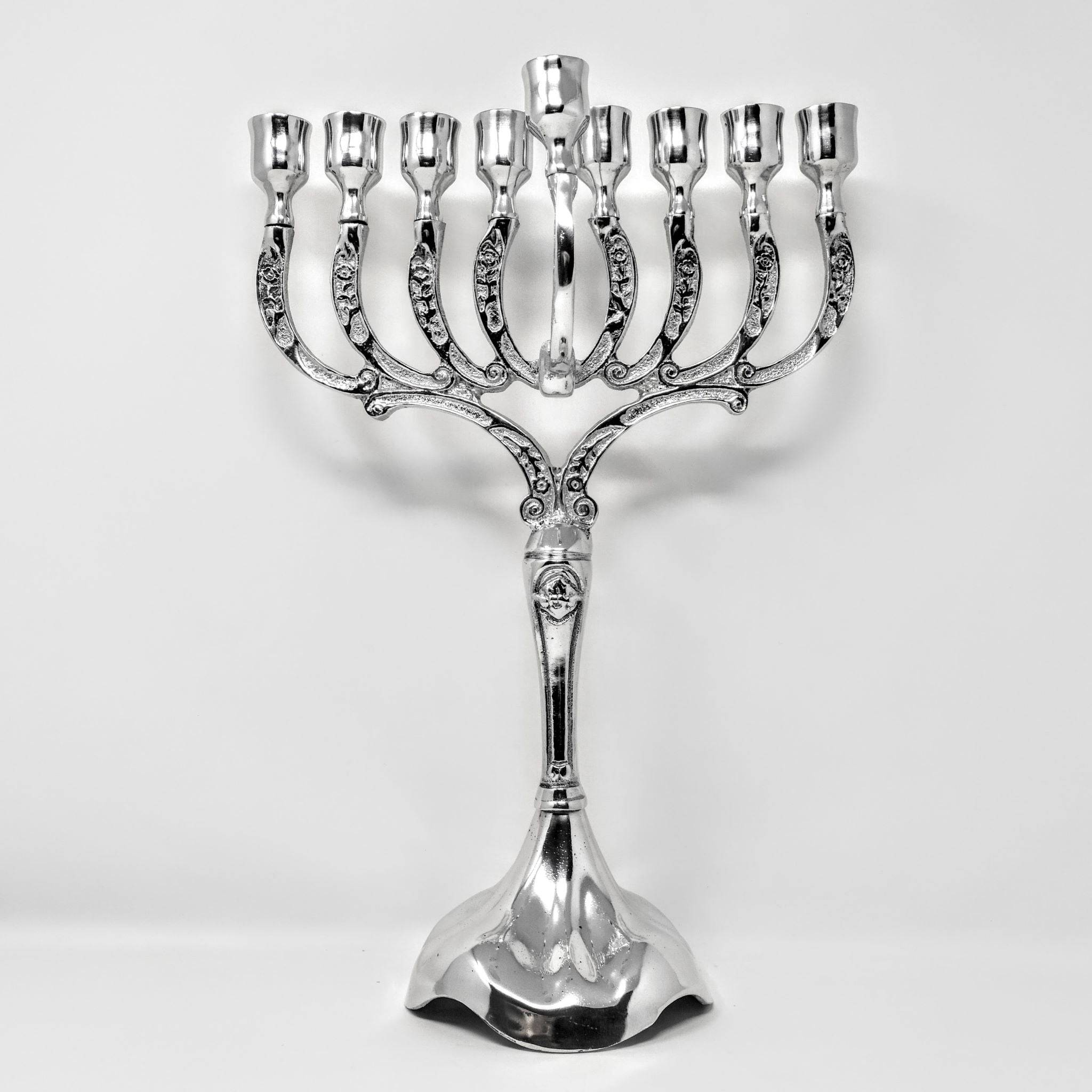 Janukia 9 Brazos de Pewter  Flor 16702 - Libreria Jerusalem Centro