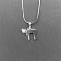 Collar de rodio Jai plateado 10127 - Libreria Jerusalem Centro