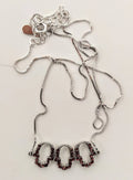 Collar dije 3 hamsa con brillantes vino 43353 3 - Libreria Jerusalem Centro