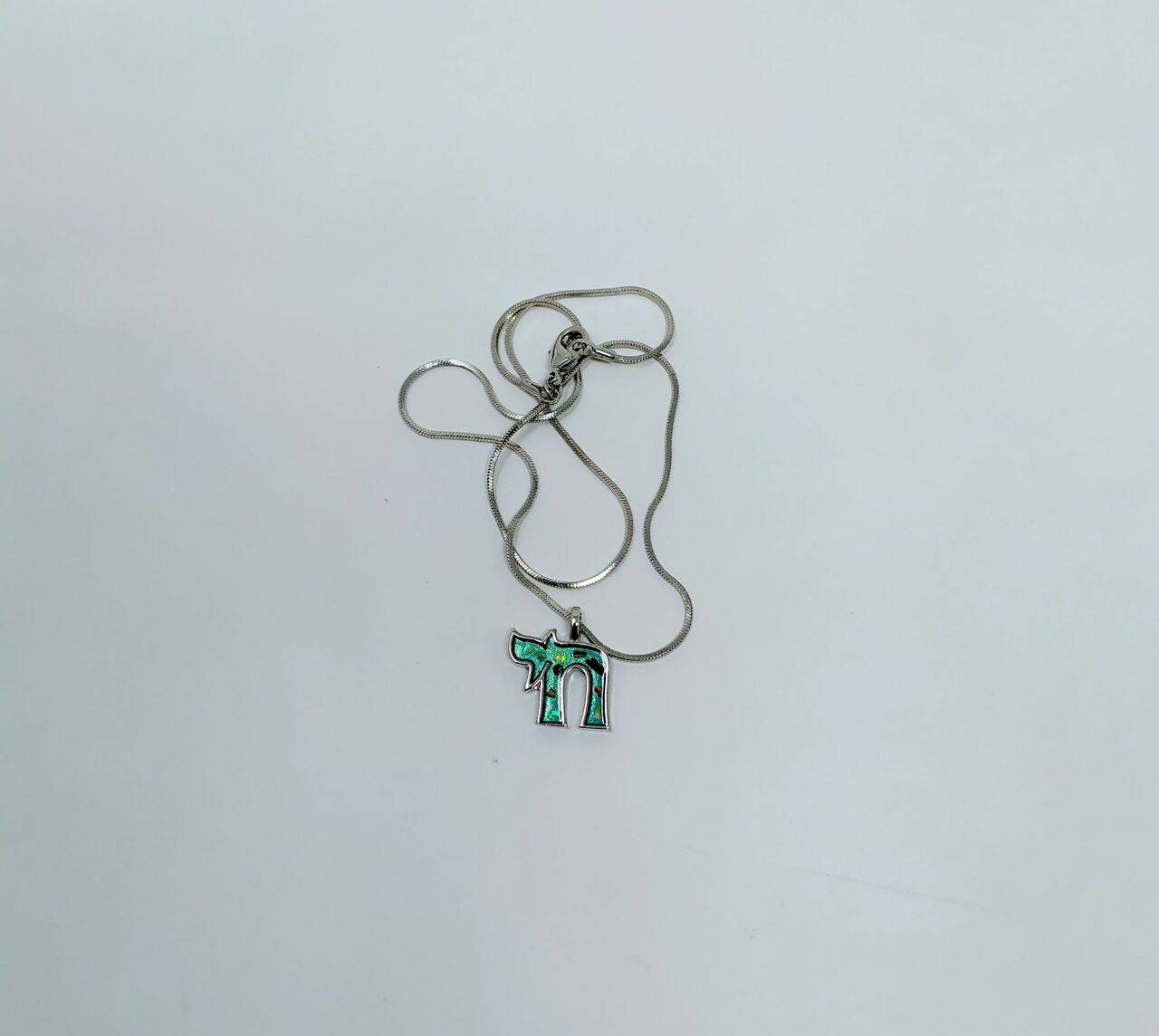 Collar Jai con fondo azul 10110 - Libreria Jerusalem Centro