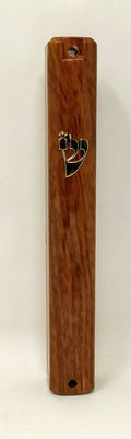 Estuche para mezuza plástico marrón tipo madera - Libreria Jerusalem Centro