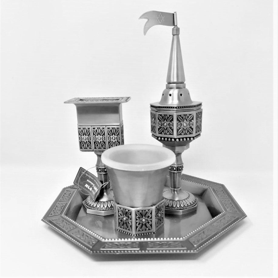 Juego habdala 40852 3 piezas flores - Libreria Jerusalem Centro