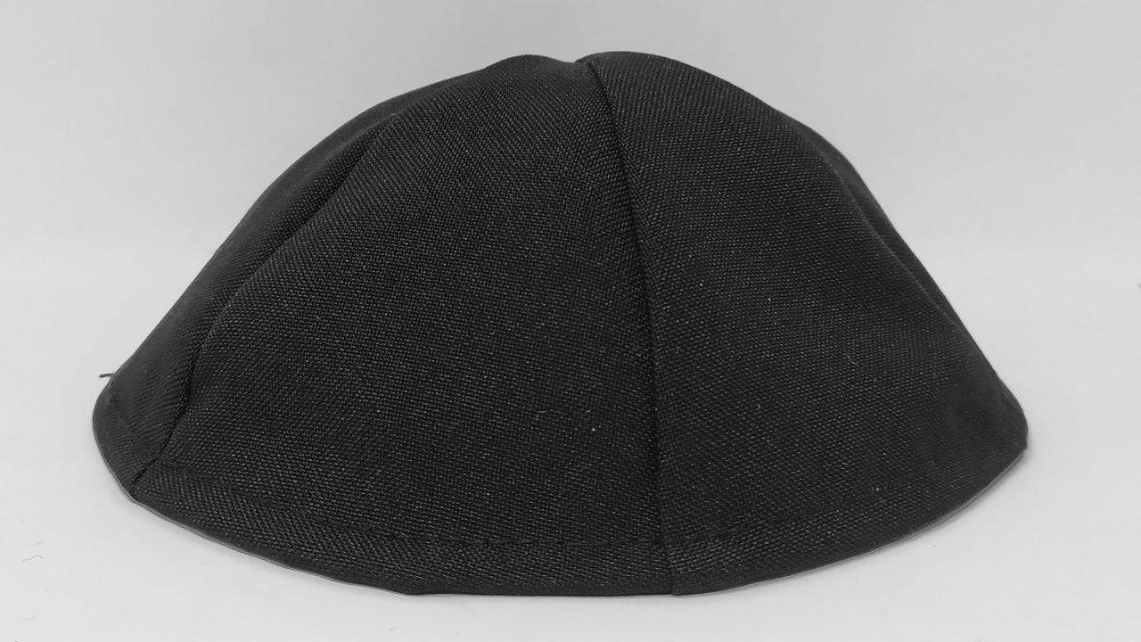Kipá tela color negro talla 3 de 6 partes 15692 - Libreria Jerusalem Centro