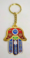 Llavero Hamsa, rojo grande Jai 01728 - Libreria Jerusalem Centro