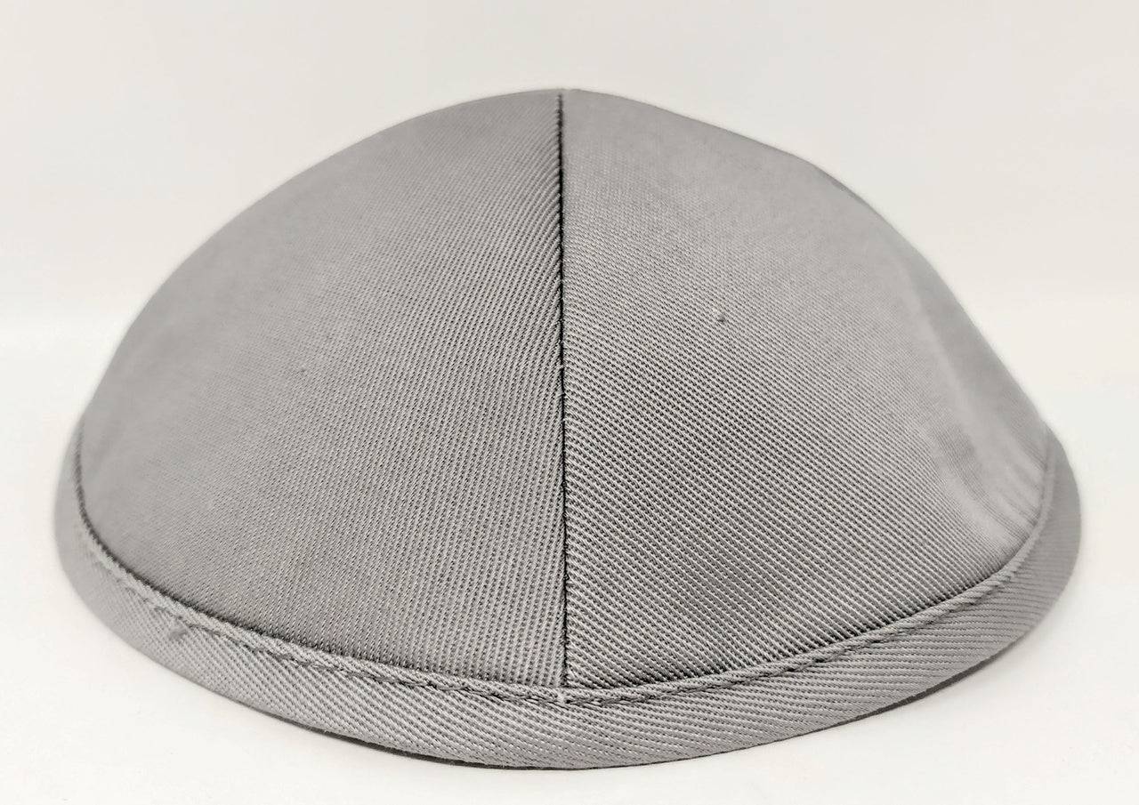 Kipá de poliéster elegante gris oscuro talla 4 14514 - Libreria Jerusalem Centro