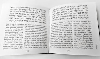 Salmos Tehilim editorial hebreo, fonética y español azul , forma cuadrada - Libreria Jerusalem Centro