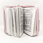 Salmos Tehilim Shem Tob con cierre rosa con blanco - Libreria Jerusalem Centro