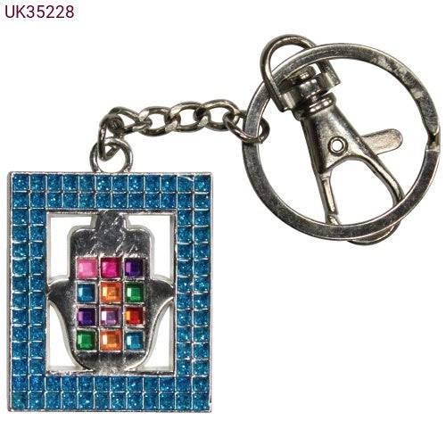 Llavero hamsa  con pectoral cohen gadol 35228 - Libreria Jerusalem Centro