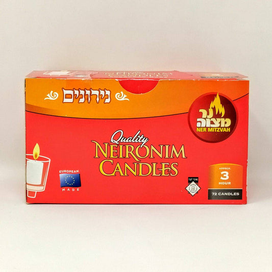 Velas Shabat 3 horas (caja de 72) 26023 - Libreria Jerusalem Centro