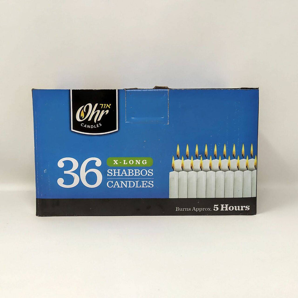 Velas shabat 5 horas X-Largas (caja con 36) - Libreria Jerusalem Centro